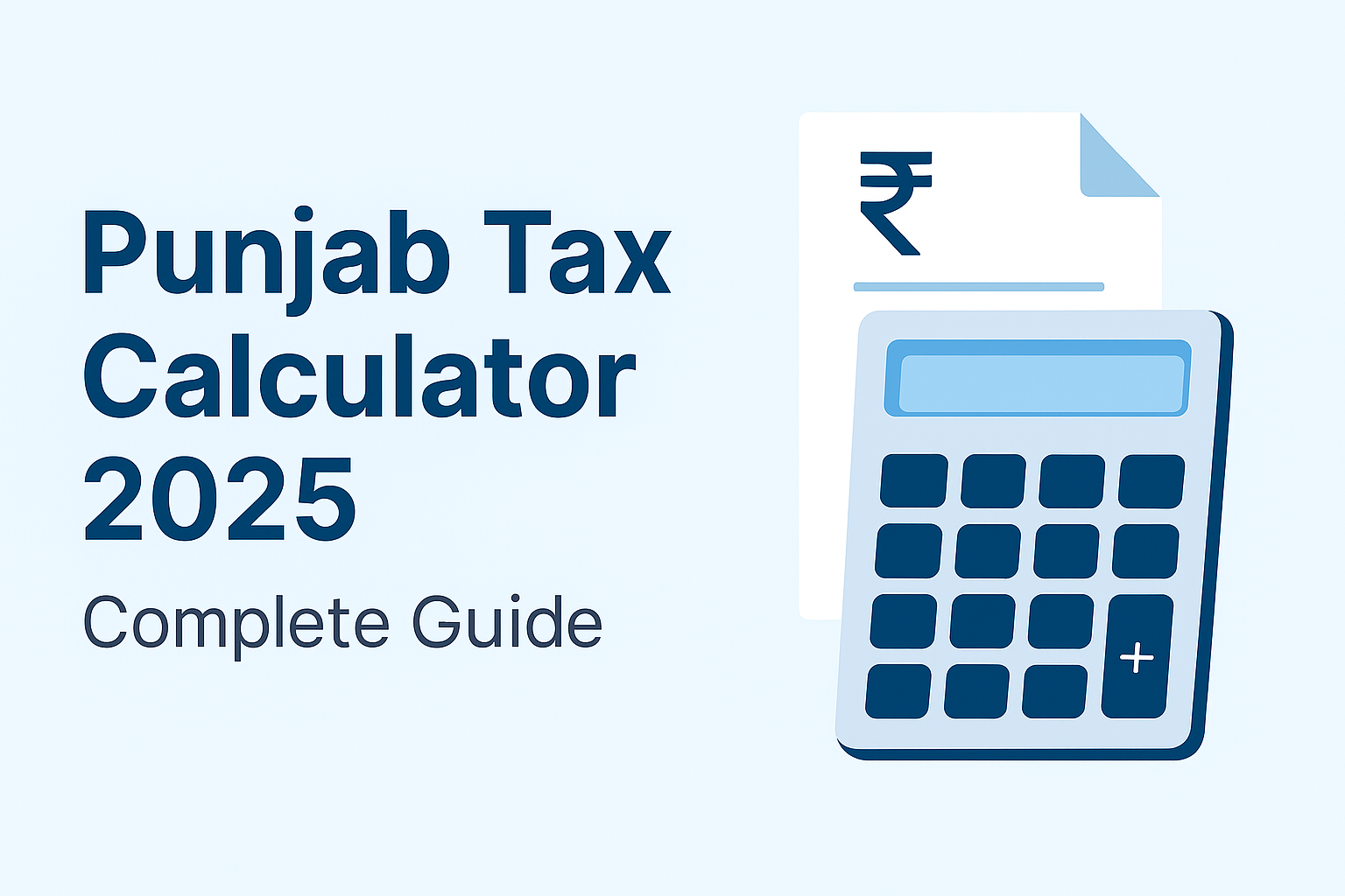 How to Use the Punjab Tax Calculator 2025–26 — Complete Guide